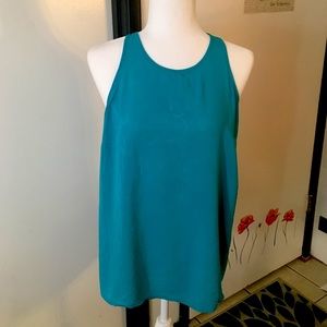 Teal tank with key hole back from old navy